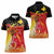 Papua New Guinea Independence Day Women Polo Shirt Happy Anniversary 50th Bird-of-paradise Melanesian Tattoos - Polynesian Pride
