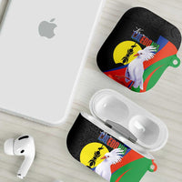 New Caledonia AirPods Case Kagu Bird and The Seal with Melanesian Culture LT03 - Polynesian Pride