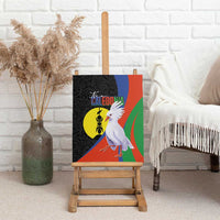 New Caledonia Canvas Wall Art Kagu Bird and The Seal with Melanesian Culture LT03 - Polynesian Pride