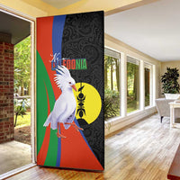 New Caledonia Door Cover Kagu Bird and The Seal with Melanesian Culture LT03 - Polynesian Pride
