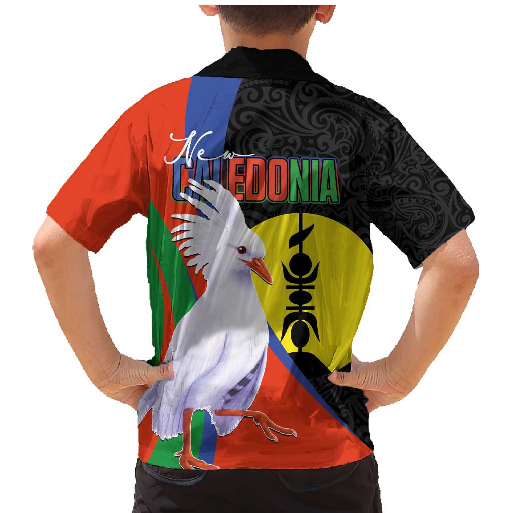 New Caledonia Family Matching Mermaid Dress and Hawaiian Shirt Kagu Bird and The Seal with Melanesian Culture LT03 - Polynesian Pride