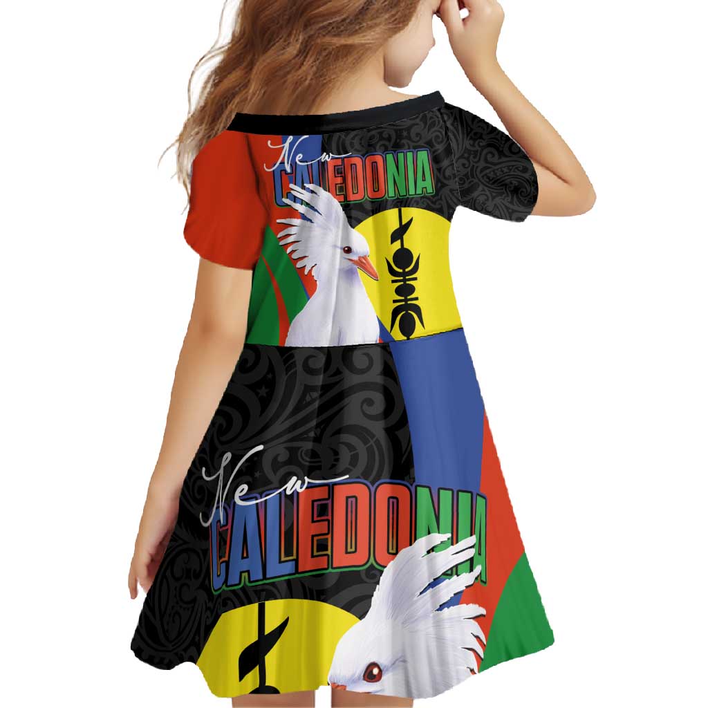 New Caledonia Family Matching Tank Maxi Dress and Hawaiian Shirt Kagu Bird and The Seal with Melanesian Culture LT03 - Polynesian Pride