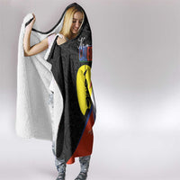 New Caledonia Hooded Blanket Kagu Bird and The Seal with Melanesian Culture LT03 - Polynesian Pride
