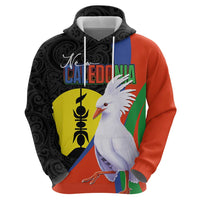 New Caledonia Hoodie Kagu Bird and The Seal with Melanesian Culture LT03 - Polynesian Pride