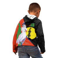 New Caledonia Kid Hoodie Kagu Bird and The Seal with Melanesian Culture LT03 - Polynesian Pride