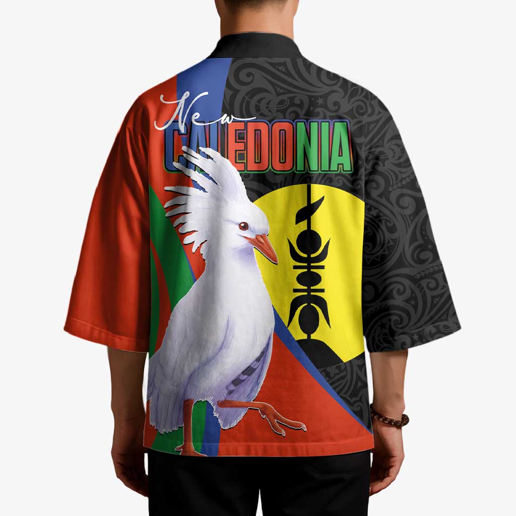 New Caledonia Kimono Kagu Bird and The Seal with Melanesian Culture LT03 - Polynesian Pride