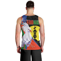 New Caledonia Men Tank Top Kagu Bird and The Seal with Melanesian Culture LT03 - Polynesian Pride