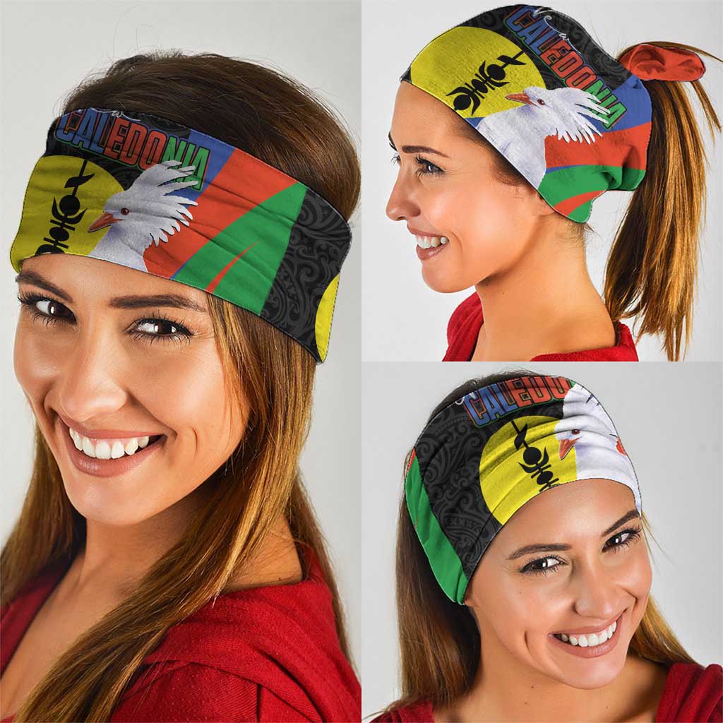 New Caledonia Neck Gaiter Kagu Bird and The Seal with Melanesian Culture LT03 - Polynesian Pride
