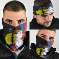 New Caledonia Neck Gaiter Kagu Bird and The Seal with Melanesian Culture LT03 - Polynesian Pride