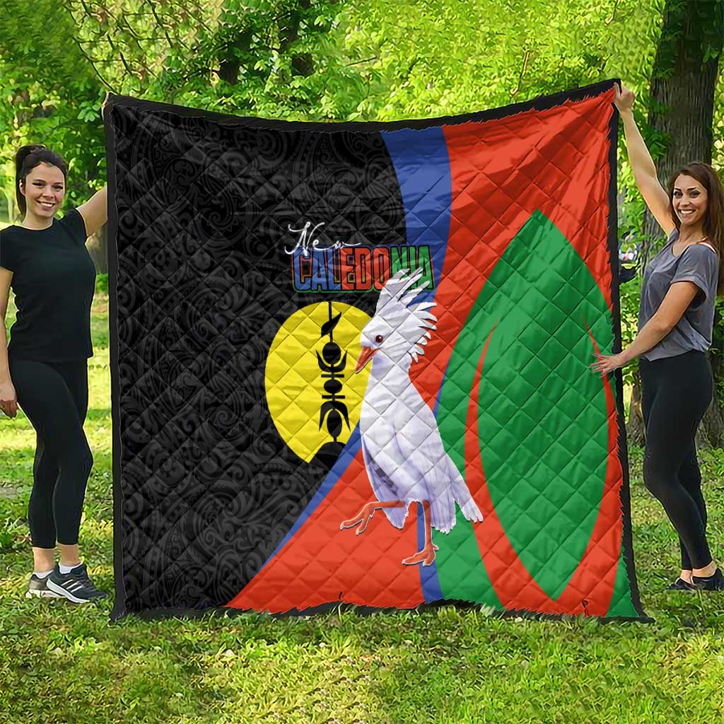 New Caledonia Quilt Kagu Bird and The Seal with Melanesian Culture LT03 - Polynesian Pride
