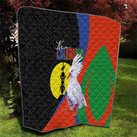 New Caledonia Quilt Kagu Bird and The Seal with Melanesian Culture LT03 - Polynesian Pride