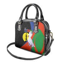 New Caledonia Shoulder Handbag Kagu Bird and The Seal with Melanesian Culture LT03 - Polynesian Pride