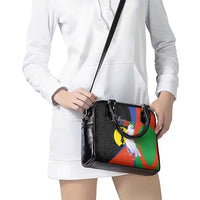 New Caledonia Shoulder Handbag Kagu Bird and The Seal with Melanesian Culture LT03 - Polynesian Pride
