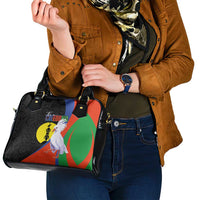 New Caledonia Shoulder Handbag Kagu Bird and The Seal with Melanesian Culture LT03 - Polynesian Pride