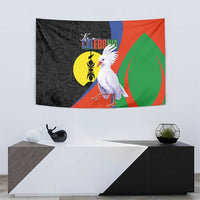 New Caledonia Tapestry Kagu Bird and The Seal with Melanesian Culture LT03 - Polynesian Pride