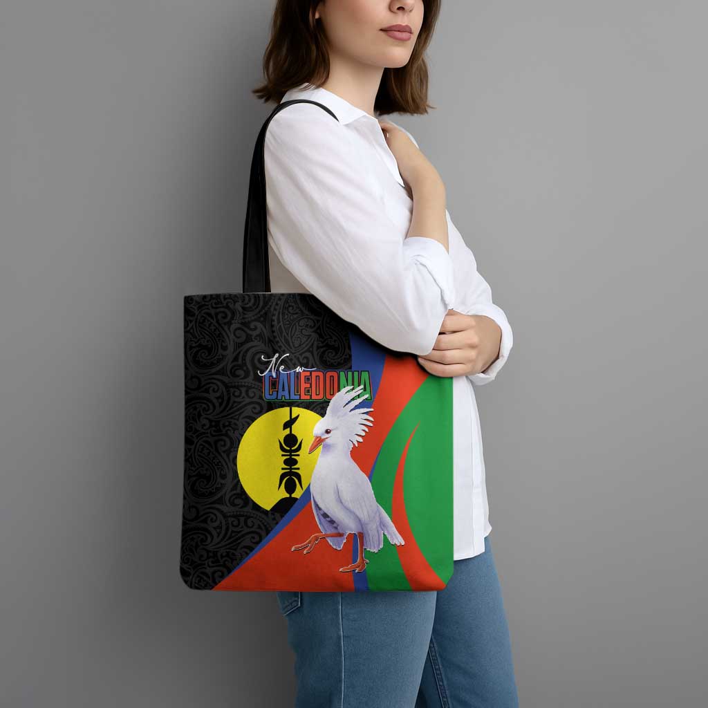 New Caledonia Tote Bag Kagu Bird and The Seal with Melanesian Culture LT03 - Polynesian Pride