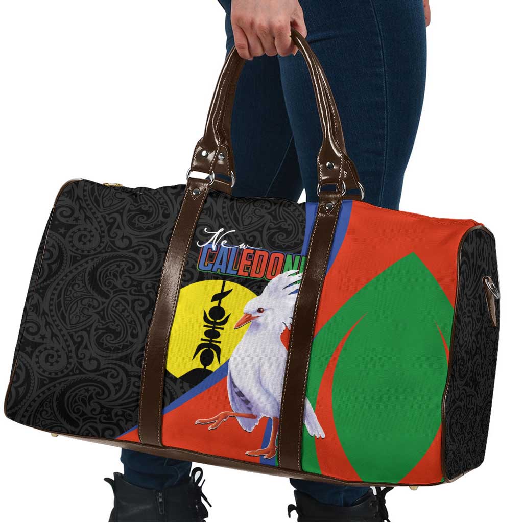 New Caledonia Travel Bag Kagu Bird and The Seal with Melanesian Culture LT03 - Polynesian Pride