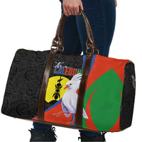 New Caledonia Travel Bag Kagu Bird and The Seal with Melanesian Culture LT03 - Polynesian Pride