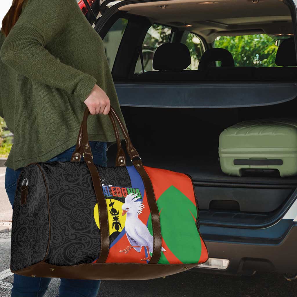 New Caledonia Travel Bag Kagu Bird and The Seal with Melanesian Culture LT03 - Polynesian Pride