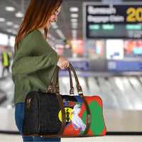 New Caledonia Travel Bag Kagu Bird and The Seal with Melanesian Culture LT03 - Polynesian Pride
