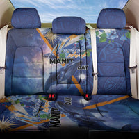 Marshall Islands Manit Day Back Car Seat Cover Grunge National Flag with Whales and Tribal Tattoos LT03 One Size Blue - Polynesian Pride