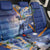 Marshall Islands Manit Day Back Car Seat Cover Grunge National Flag with Whales and Tribal Tattoos - Polynesian Pride