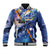 Marshall Islands Manit Day Baseball Jacket Grunge National Flag with Whales and Tribal Tattoos - Polynesian Pride