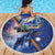 Marshall Islands Manit Day Beach Blanket Grunge National Flag with Whales and Tribal Tattoos - Polynesian Pride