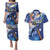 Marshall Islands Manit Day Couples Matching Puletasi and Hawaiian Shirt Grunge National Flag with Whales and Tribal Tattoos - Polynesian Pride
