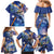 Marshall Islands Manit Day Family Matching Mermaid Dress and Hawaiian Shirt Grunge National Flag with Whales and Tribal Tattoos - Polynesian Pride