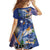 Marshall Islands Manit Day Family Matching Summer Maxi Dress and Hawaiian Shirt Grunge National Flag with Whales and Tribal Tattoos - Polynesian Pride