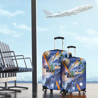 Marshall Islands Manit Day Luggage Cover Grunge National Flag with Whales and Tribal Tattoos LT03 - Polynesian Pride