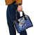 Marshall Islands Manit Day Shoulder Handbag Grunge National Flag with Whales and Tribal Tattoos - Polynesian Pride