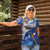 Marshall Islands Manit Day Women Polo Shirt Grunge National Flag with Whales and Tribal Tattoos - Polynesian Pride