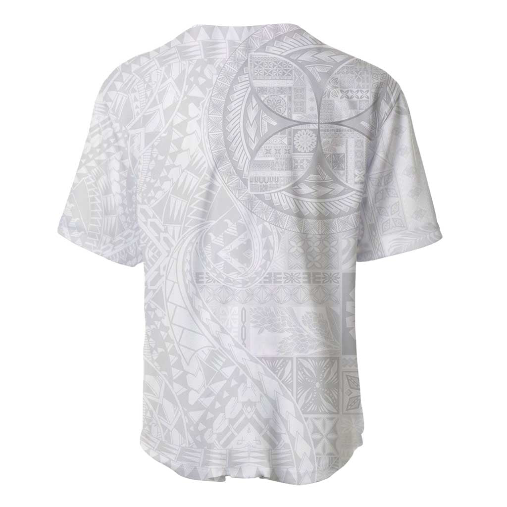 Samoan Culture-Lotu Tamaiti Baseball Jersey Siapo and Polynesian Art Tattoos LT03 - Polynesian Pride