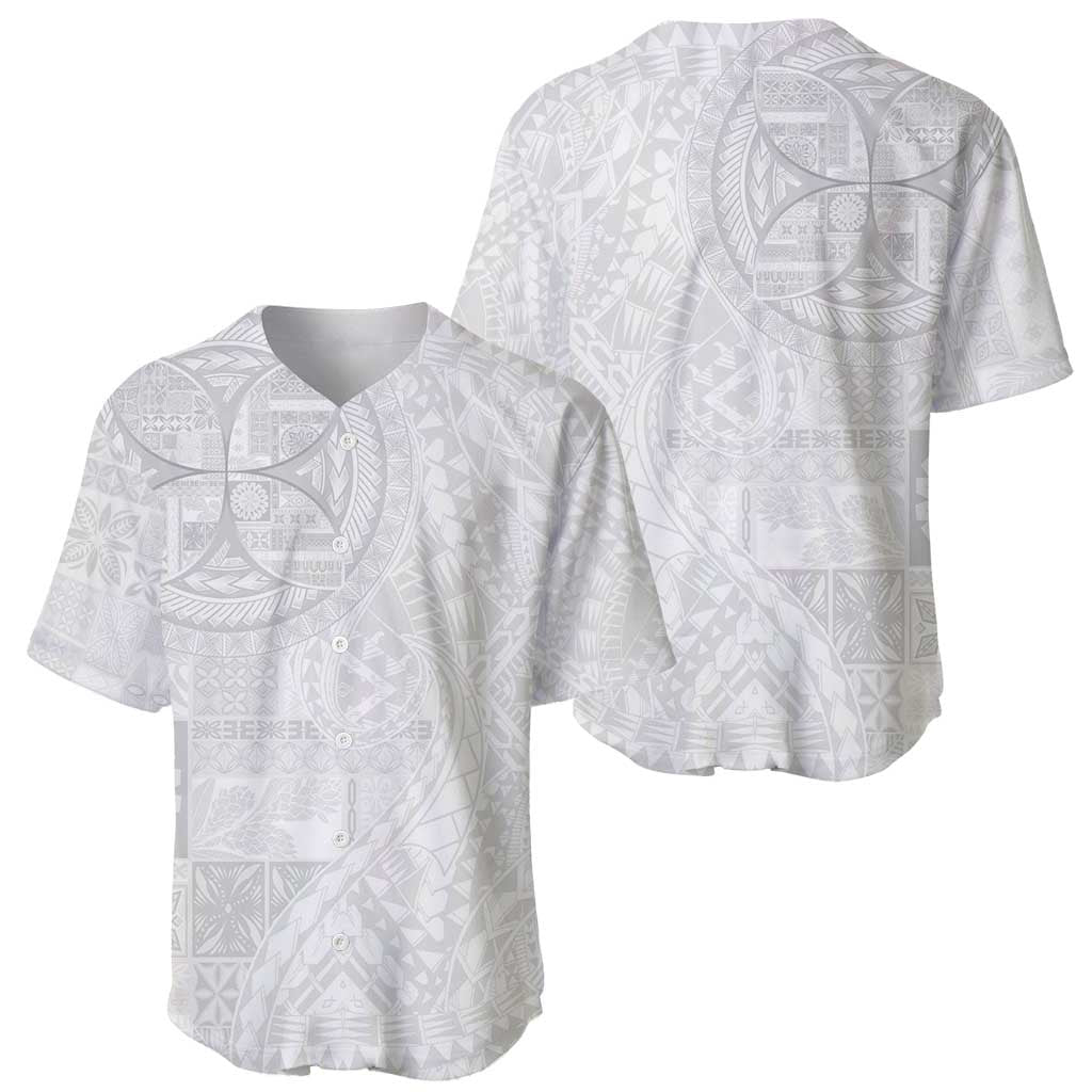 Samoan Culture-Lotu Tamaiti Baseball Jersey Siapo and Polynesian Art Tattoos LT03 - Polynesian Pride