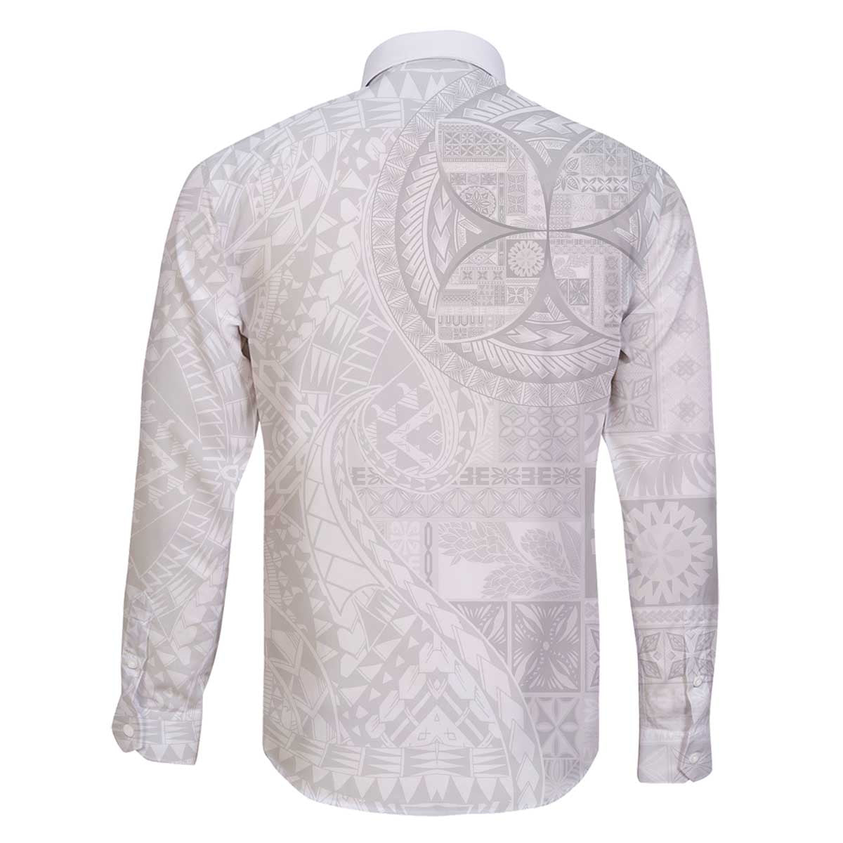 Samoan Culture-Lotu Tamaiti Family Matching Off The Shoulder Long Sleeve Dress and Hawaiian Shirt Siapo and Polynesian Art Tattoos LT03 - Polynesian Pride
