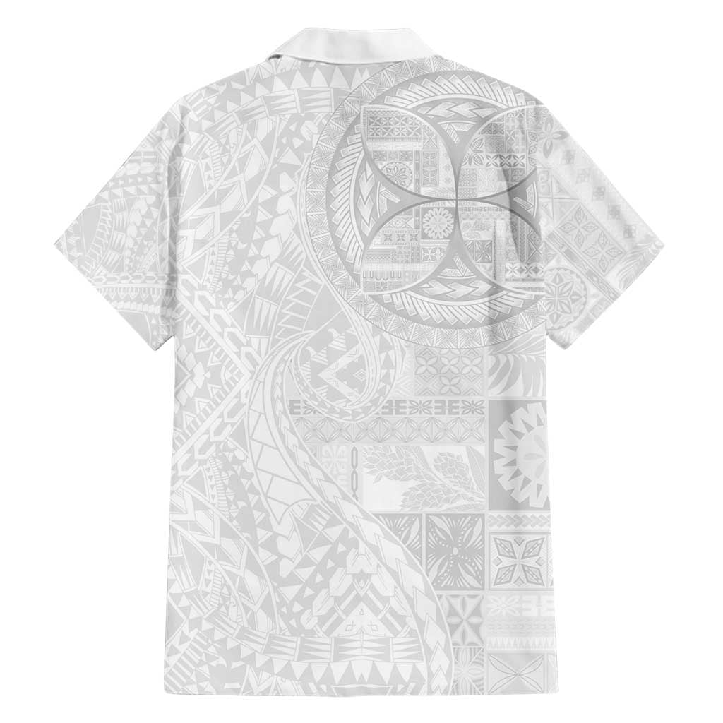 Samoan Culture-Lotu Tamaiti Family Matching Short Sleeve Bodycon Dress and Hawaiian Shirt Siapo and Polynesian Art Tattoos LT03 - Polynesian Pride