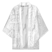 Samoan Culture-Lotu Tamaiti Kimono Siapo and Polynesian Art Tattoos LT03 Unisex White - Polynesian Pride