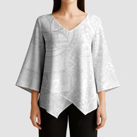 Samoan Culture-Lotu Tamaiti Kimono Sleeve Blouse Siapo and Polynesian Art Tattoos LT03 - Polynesian Pride