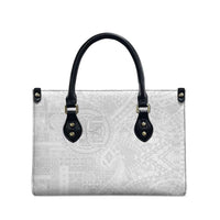 Samoan Culture-Lotu Tamaiti Leather Bag Siapo and Polynesian Art Tattoos LT03 - Polynesian Pride