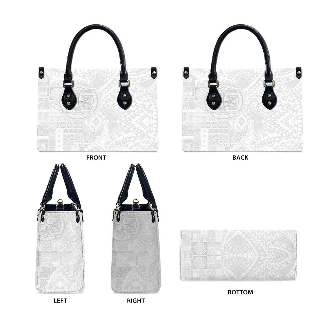 Samoan Culture-Lotu Tamaiti Leather Bag Siapo and Polynesian Art Tattoos LT03 - Polynesian Pride