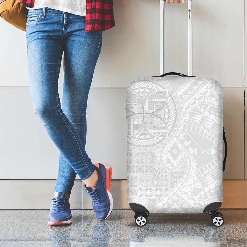 Samoan Culture-Lotu Tamaiti Luggage Cover Siapo and Polynesian Art Tattoos LT03 - Polynesian Pride