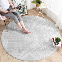 Samoan Culture-Lotu Tamaiti Round Carpet Siapo and Polynesian Art Tattoos LT03 - Polynesian Pride