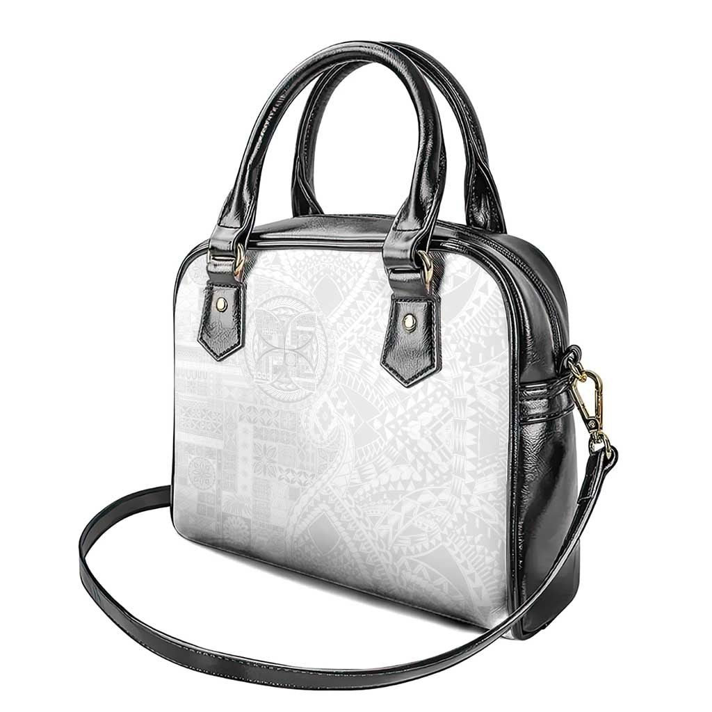 Samoan Culture-Lotu Tamaiti Shoulder Handbag Siapo and Polynesian Art Tattoos LT03 - Polynesian Pride