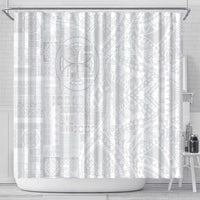 Samoan Culture-Lotu Tamaiti Shower Curtain Siapo and Polynesian Art Tattoos LT03 - Polynesian Pride