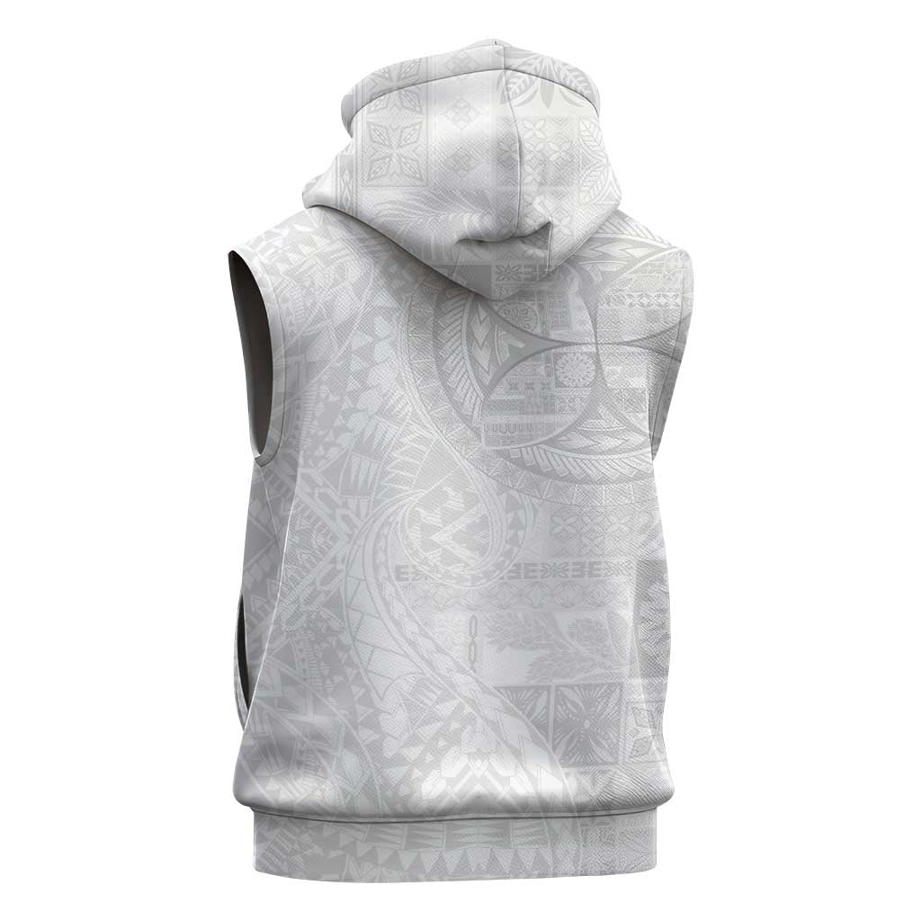 Samoan Culture-Lotu Tamaiti Sleeveless Hoodie Siapo and Polynesian Art Tattoos LT03 - Polynesian Pride