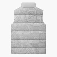 Samoan Culture-Lotu Tamaiti Sleeveless Puffer Jacket Siapo and Polynesian Art Tattoos LT03 - Polynesian Pride