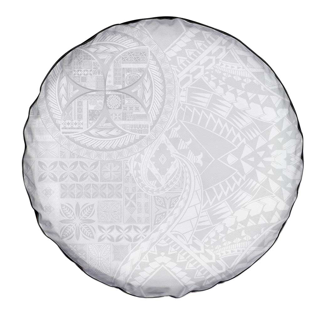 Samoan Culture-Lotu Tamaiti Spare Tire Cover Siapo and Polynesian Art Tattoos LT03 - Polynesian Pride