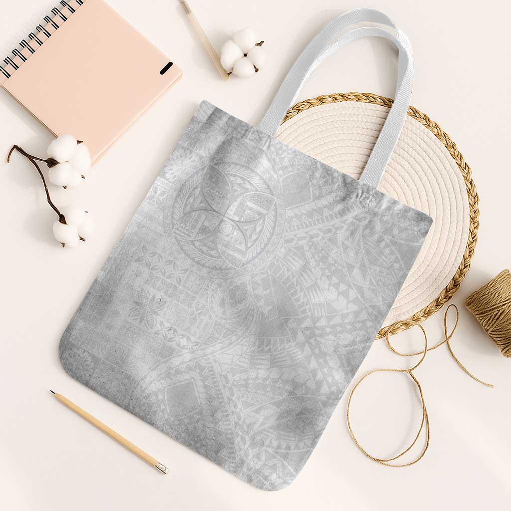 Samoan Culture-Lotu Tamaiti Tote Bag Siapo and Polynesian Art Tattoos LT03 White Strap One Size White - Polynesian Pride